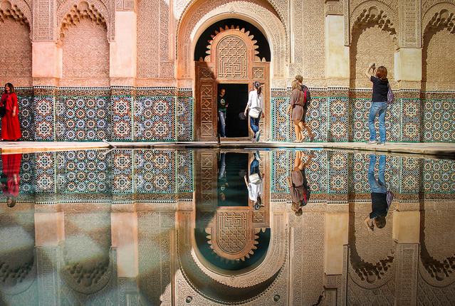 Madrassa Ben Youssef à Marrakech. 