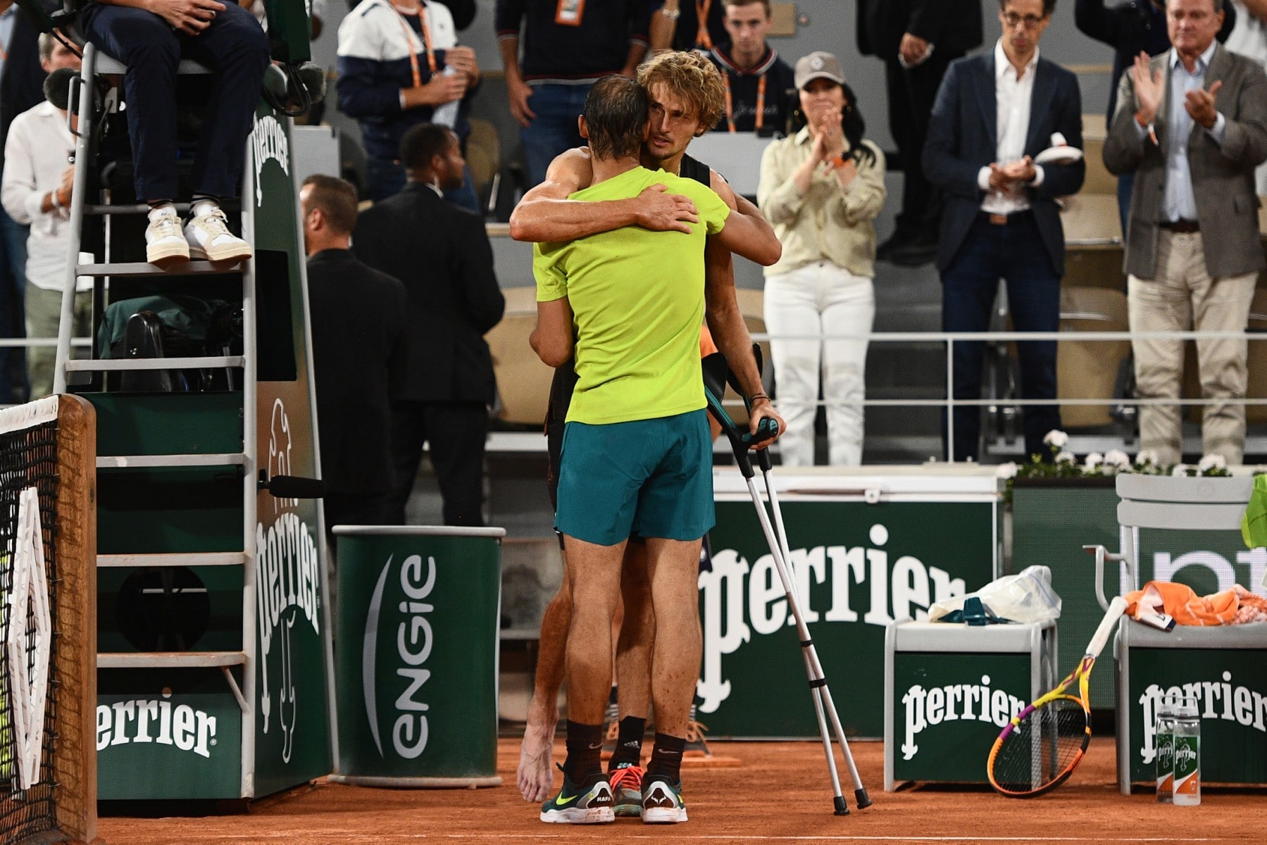 Roland-Garros: Nadal en finale après l’abandon de Zverev sur blessure