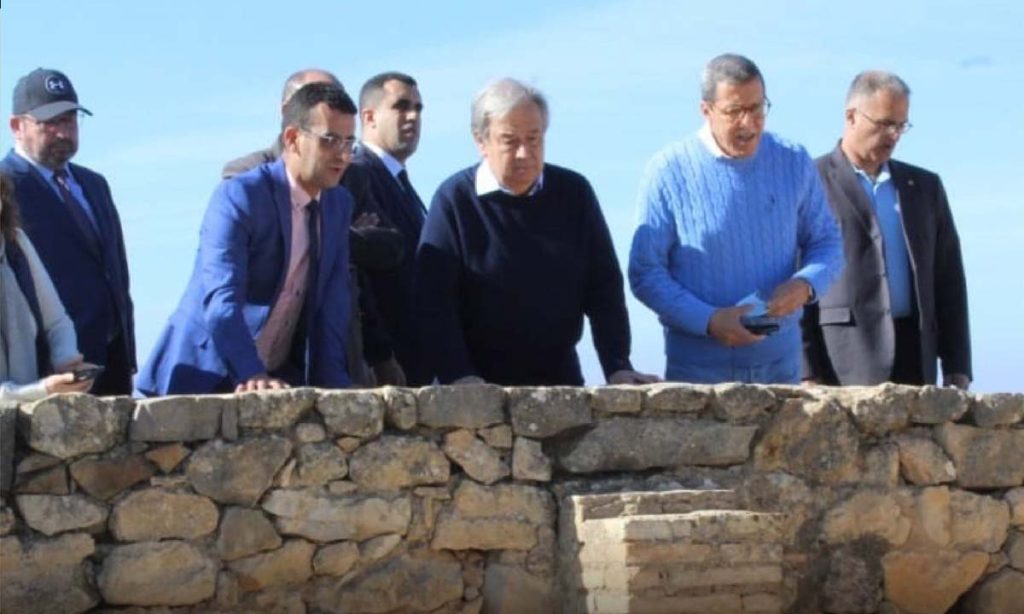 Photos. António Guterres, subjugué par la beauté du site archéologique de Volubilis